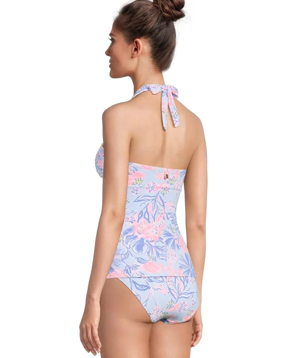 Lilly Pulitzer Peggi Tankini Top Multi Elephant Splash Sale