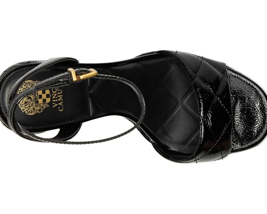 Vince Camuto Pendry Quilted Platform Sandals Black Sale