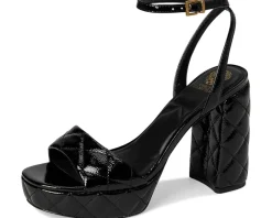 Vince Camuto Pendry Quilted Platform Sandals Black Sale