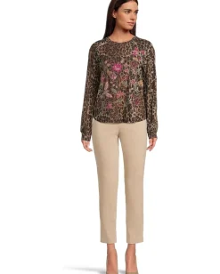 Women Johnny Was Penellope Seamed Sleeve T-Shirt