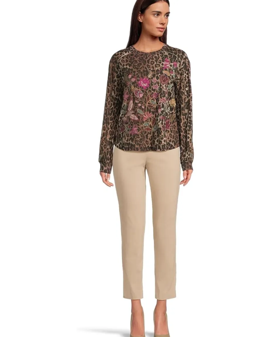 Women Johnny Was Penellope Seamed Sleeve T-Shirt