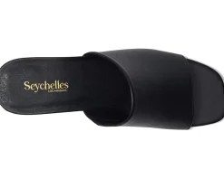 Seychelles Pepper Leather Sandal Slide Black Outlet