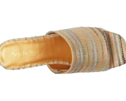 Women Seychelles Pepper Stripe Raffia