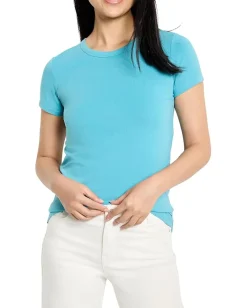 Women NIC+ZOE Perfect Knit Crew Neck T-Shirt