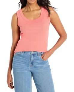 Women NIC+ZOE Perfect Knit Rib Scoop Tank