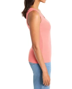 Women NIC+ZOE Perfect Knit Rib Scoop Tank