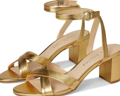 Women Jack Rogers Peri Mid Heel - Metallic Nappa