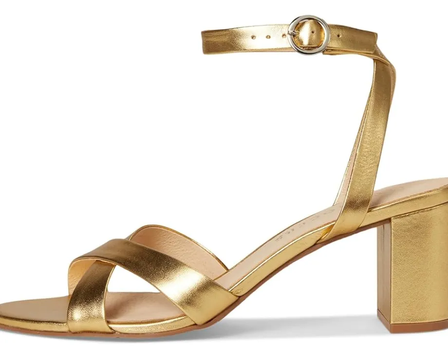 Women Jack Rogers Peri Mid Heel - Metallic Nappa