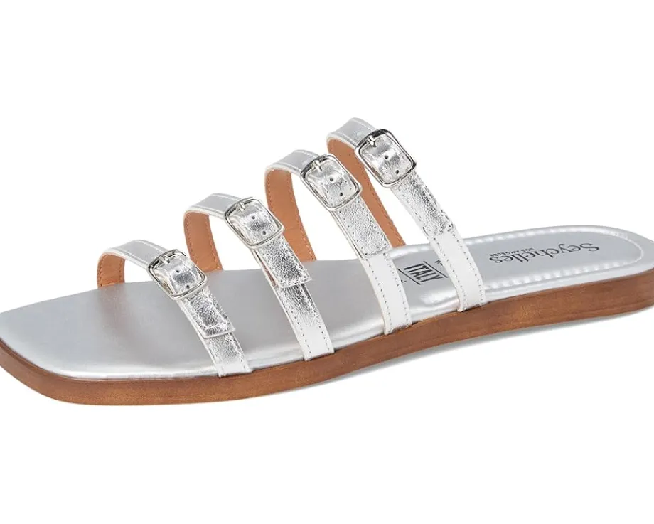 Seychelles Persuasion Metallic Leather Silver Sale