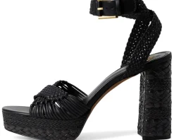 Vince Camuto Pessa Woven Platform Sandals Black
