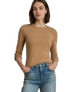 Women Lauren Ralph Lauren Petite Cotton Long-Sleeve Shirt
