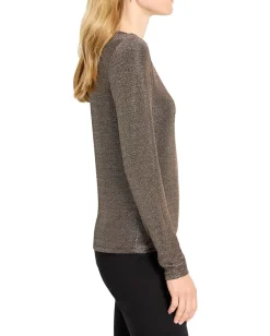 NIC+ZOE Petite Diamonte Knit Top Copper Mix Best