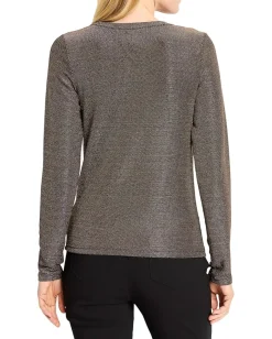 NIC+ZOE Petite Diamonte Knit Top Copper Mix Best