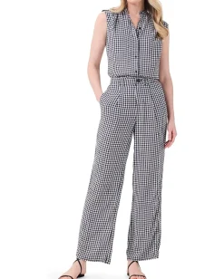 Women NIC+ZOE Petite Drapey Gingham Tank