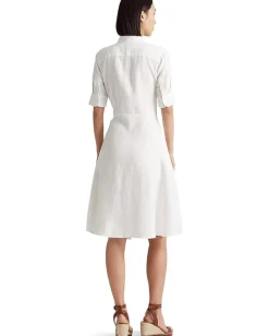 Lauren Ralph Lauren Petite Linen Shirtdress White Best