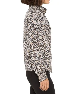 NIC+ZOE Petite Little Leopard Top Neutral Multi