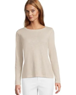Women NIC+ZOE Petite Long Sleeve Boat Tee