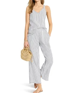 Women NIC+ZOE Petite Pin Stripe Gauze Tank