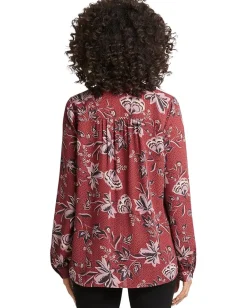 NYDJ Petite Simone Blouse Rosa Blooms Discount