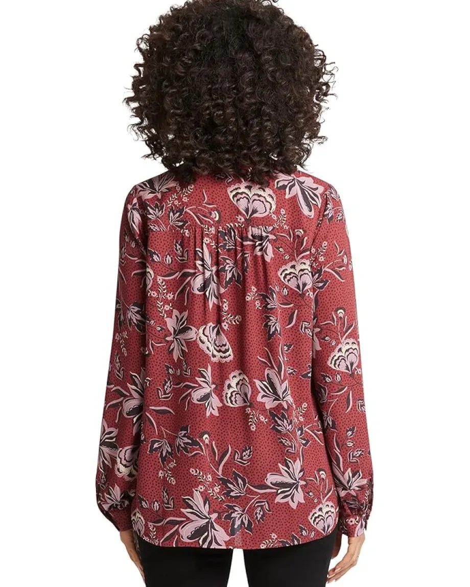 NYDJ Petite Simone Blouse Rosa Blooms Discount