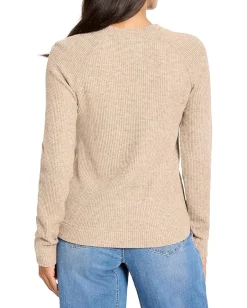 NIC+ZOE Petite Soft Thermal Button Top Walnut Sale