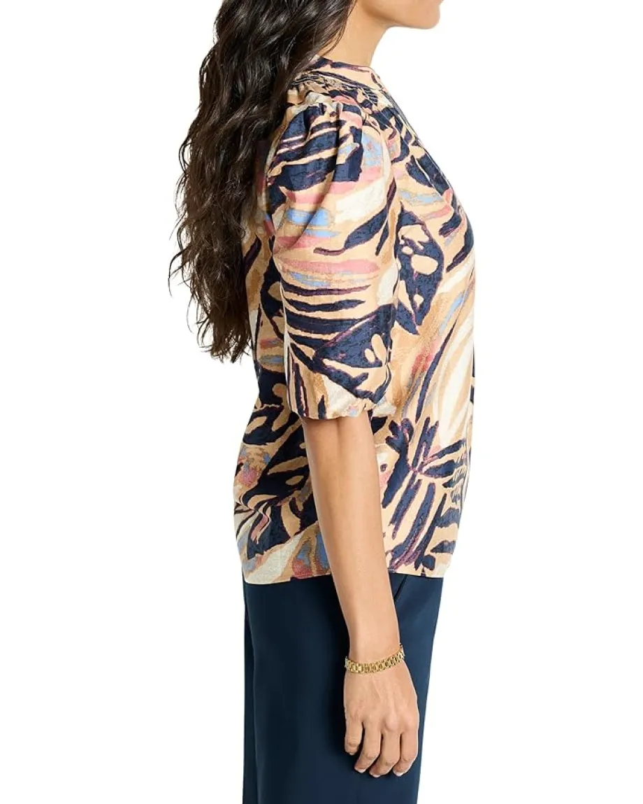 Women NIC+ZOE Petite Terracotta Garden Top