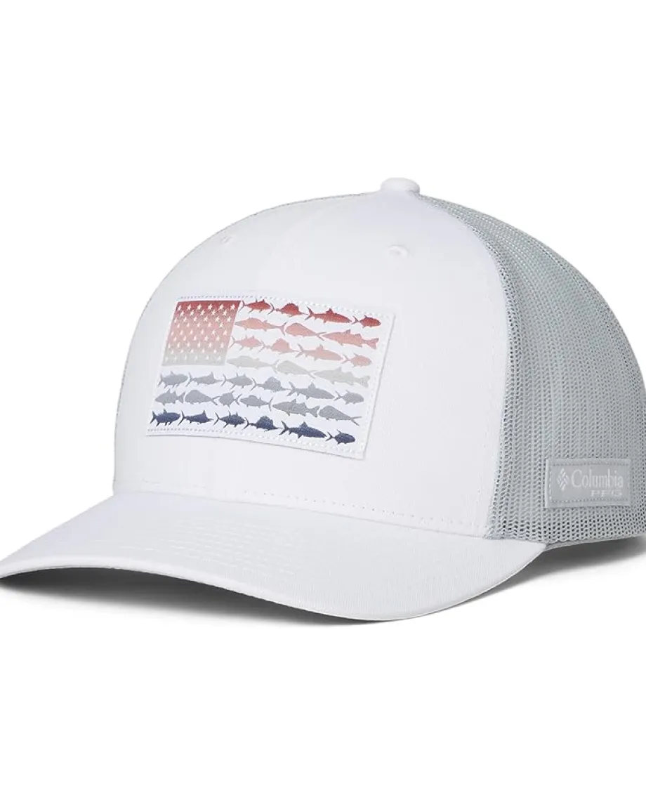 Women Columbia PFG Fish Flag Mesh Snap Back