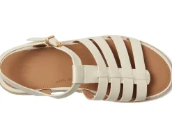 Women FitFlop PLATFFORMS Espadrille Leather Fisherman Wedge Sandals