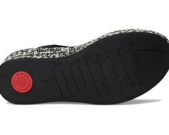 Women FitFlop Platfforms Woven Wedge Ankle-Strap Sandals