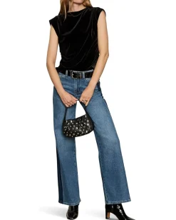 Sanctuary Pleated Sleeveless Top Black Hot