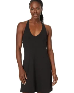 Toad&Co Plumeria Halter Sleeveless Dress Black Best