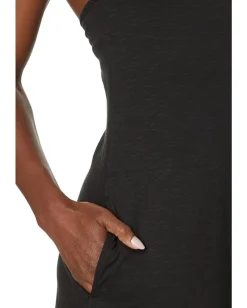 Toad&Co Plumeria Halter Sleeveless Dress Black Best