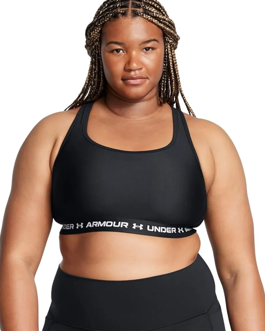 Women Under Armour Plus Size Crossback Mid Impact Bra