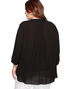 Women NYDJ Plus Size Pintuck Blouse