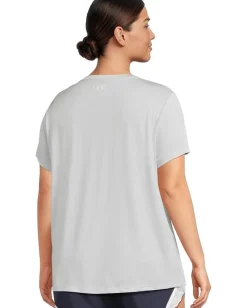 Women Under Armour Plus Size Tech Short Sleeve V-Neck Twist
