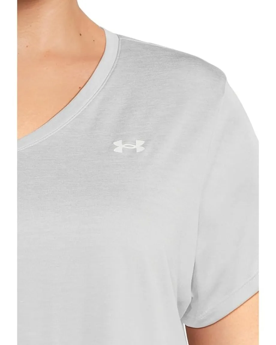 Women Under Armour Plus Size Tech Short Sleeve V-Neck Twist