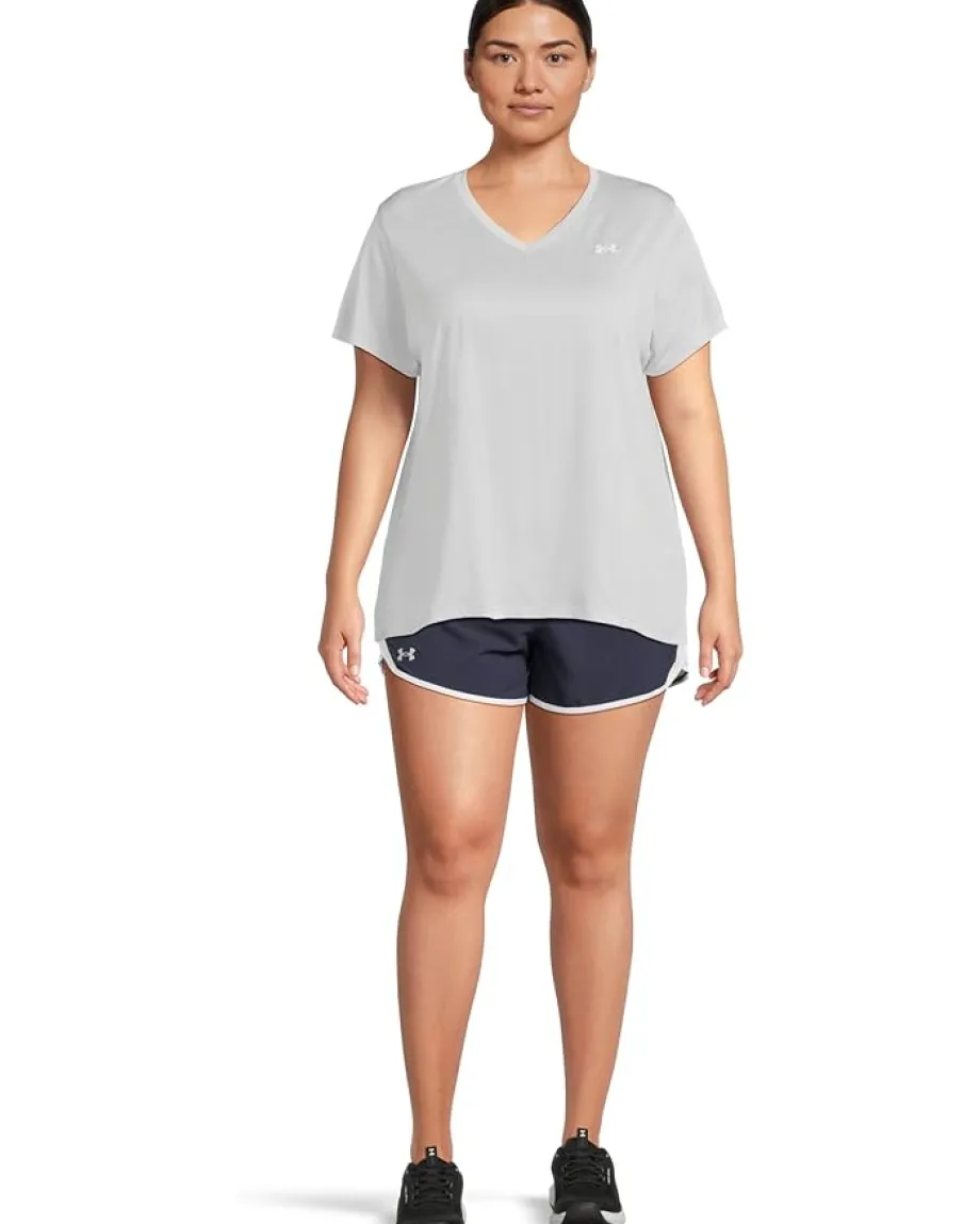 Women Under Armour Plus Size Tech Short Sleeve V-Neck Twist