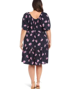 Karen Kane Plus Size Tiered Short Dress Daisy