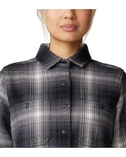 Mountain Hardwear Plusher™ Long Sleeve Shirt Black Ombre Buffalo Check Clearance