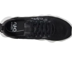 Ryka Podflow Walking Shoes Black Mesh Fabric Best