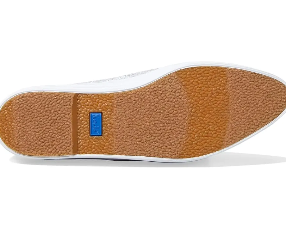 Keds Point Lace Up White Glitter Best