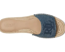 Women Lauren Ralph Lauren Polly Washed Denim Espadrille