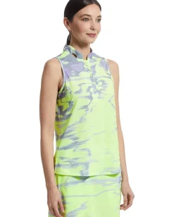 Jamie Sadock Popcorn Crunchie Sleeveless Top Glow New