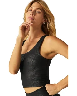Beyond Yoga Powershine Sport+street Cropped Tank Viper Black Sale
