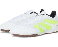 adidas Predator Club Indoor Soccer Cleats White/Lucid Lemon/Black Outlet