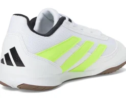 adidas Predator Club Indoor Soccer Cleats White/Lucid Lemon/Black Outlet
