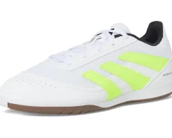 adidas Predator Club Indoor Soccer Cleats White/Lucid Lemon/Black Outlet