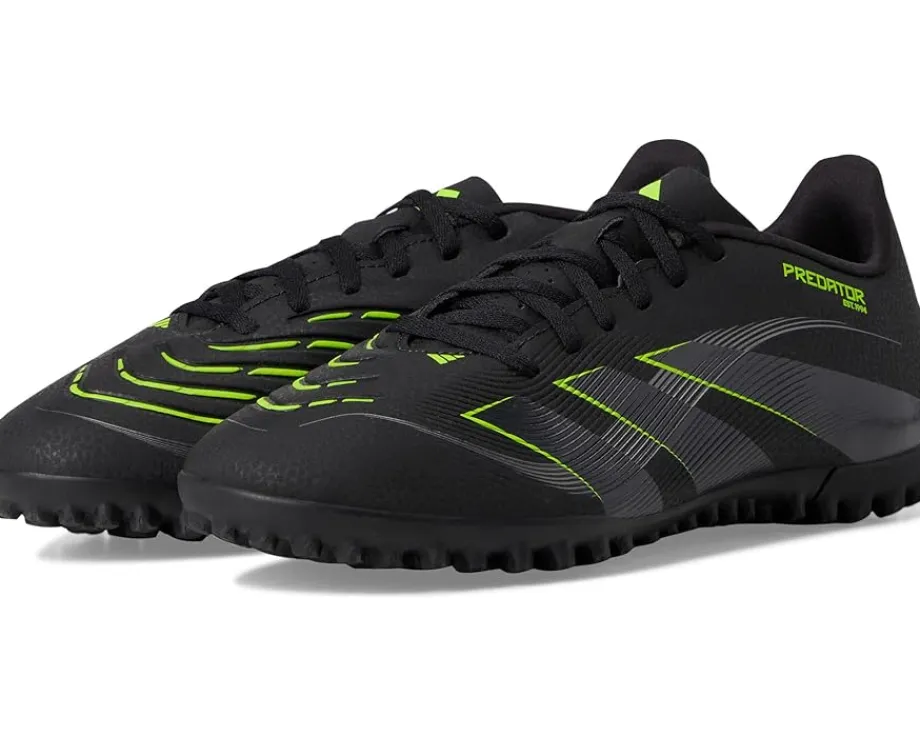 adidas Predator Club Turf Soccer Cleats Black/Carbon/Lucid Lemon Hot