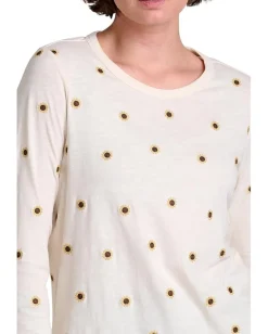 Women Toad&Co Primo Long Sleeve Crew Embroidered