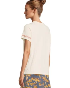 Women Toad&Co Primo Short Sleeve Crew Embroidered